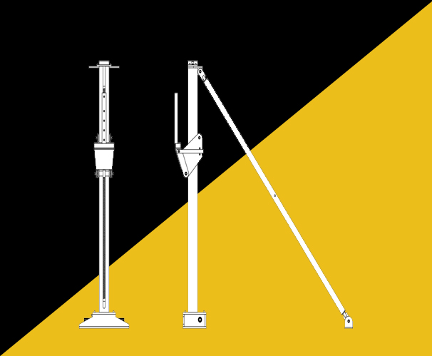 Mechanical lifting equipment for heavy loads manual