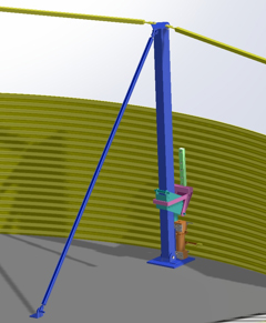 Hydraulic Jack for Steel Bolted Tank Installation and Maintenance
